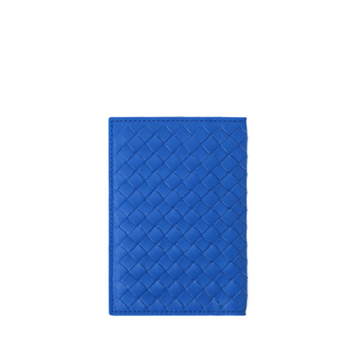 양가죽 위빙 5단카드 여권지갑 (Royal Blue)